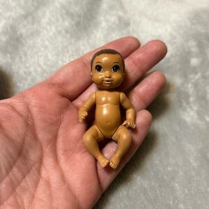 Mattel Barbie Happy Family Newborn Baby Hispanic Biracial Black Nude 2.75" mini